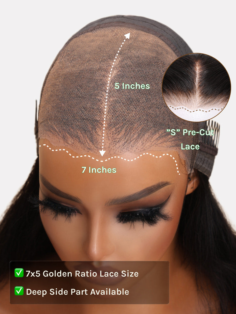 Yaki Straight Put On and Go Glueless Lace