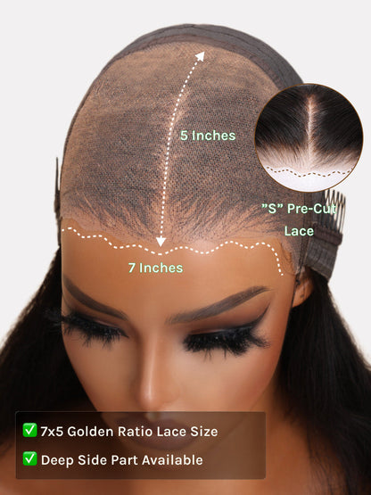 Yaki Straight Put On and Go Glueless Lace