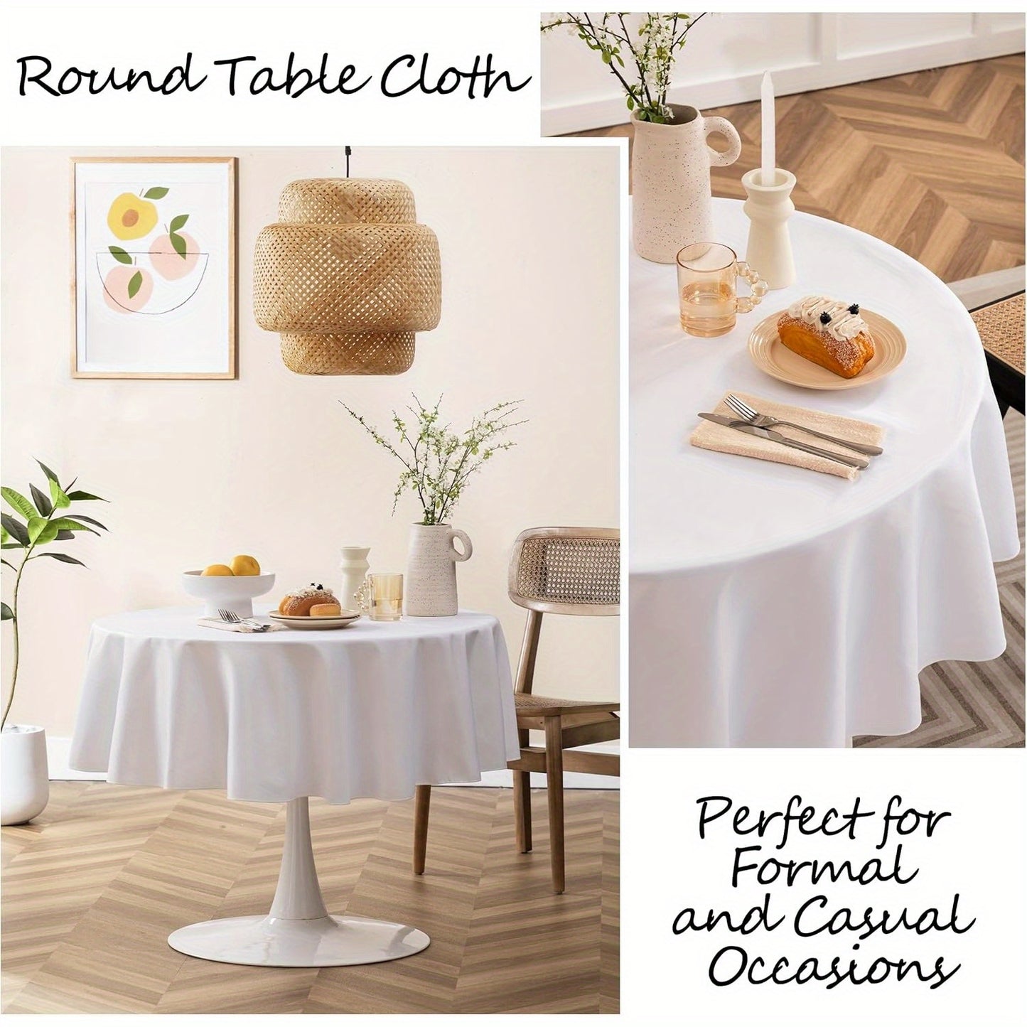 Extra Large 120-Inch Round Tablecloths