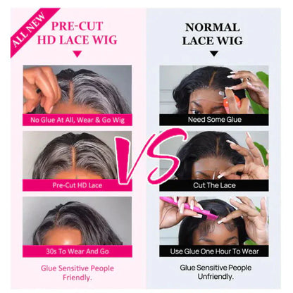 Highlight Brown Wavy Upgraded 13x5 Pre Everything Wig Glueless Wig With Black Roots