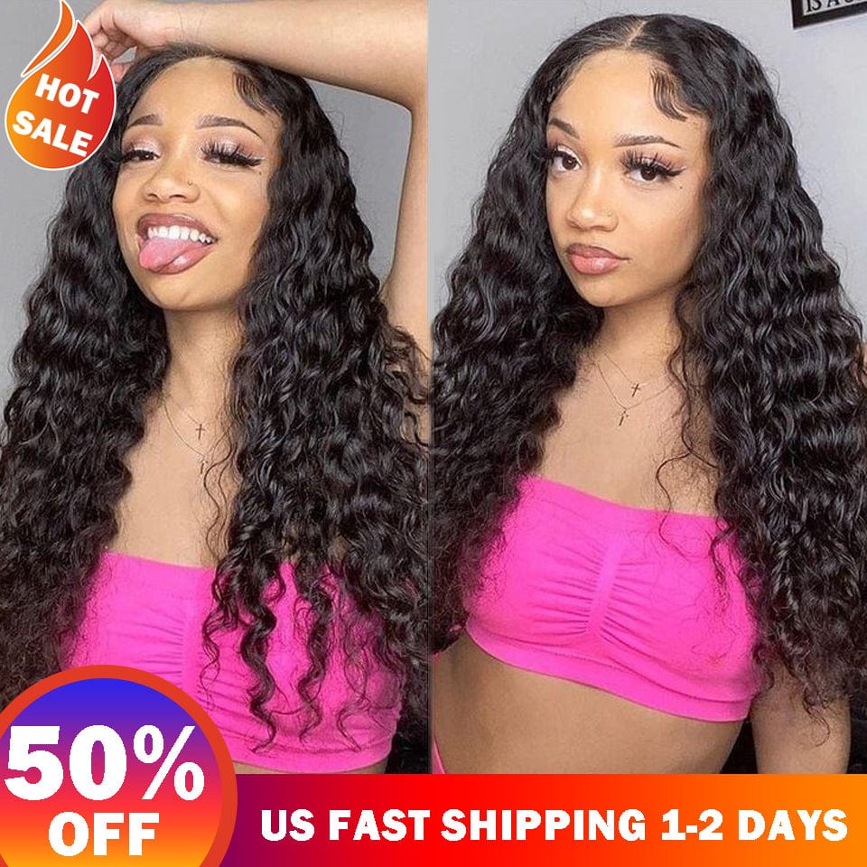 BAISI 10A 13X4 Frontal Human Hair Wig ( US Warehouse )