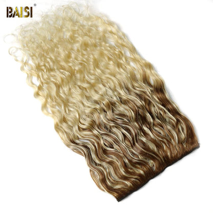 Flash Deal Wavy Clip Ins Hair Extensions F/T6/613# Color