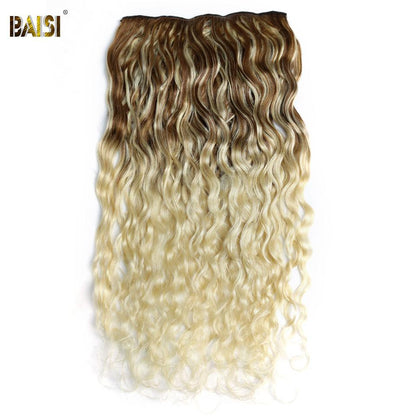 Flash Deal Wavy Clip Ins Hair Extensions F/T6/613# Color