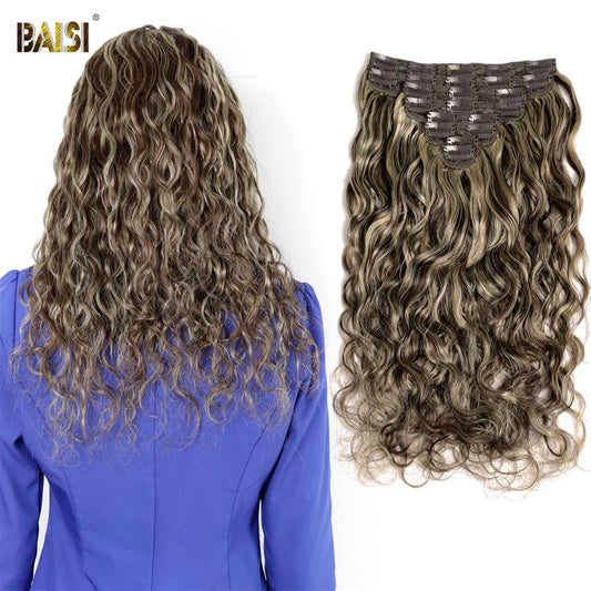 Flash Deal Wavy Clip Ins Hair Extensions F4/27# Color