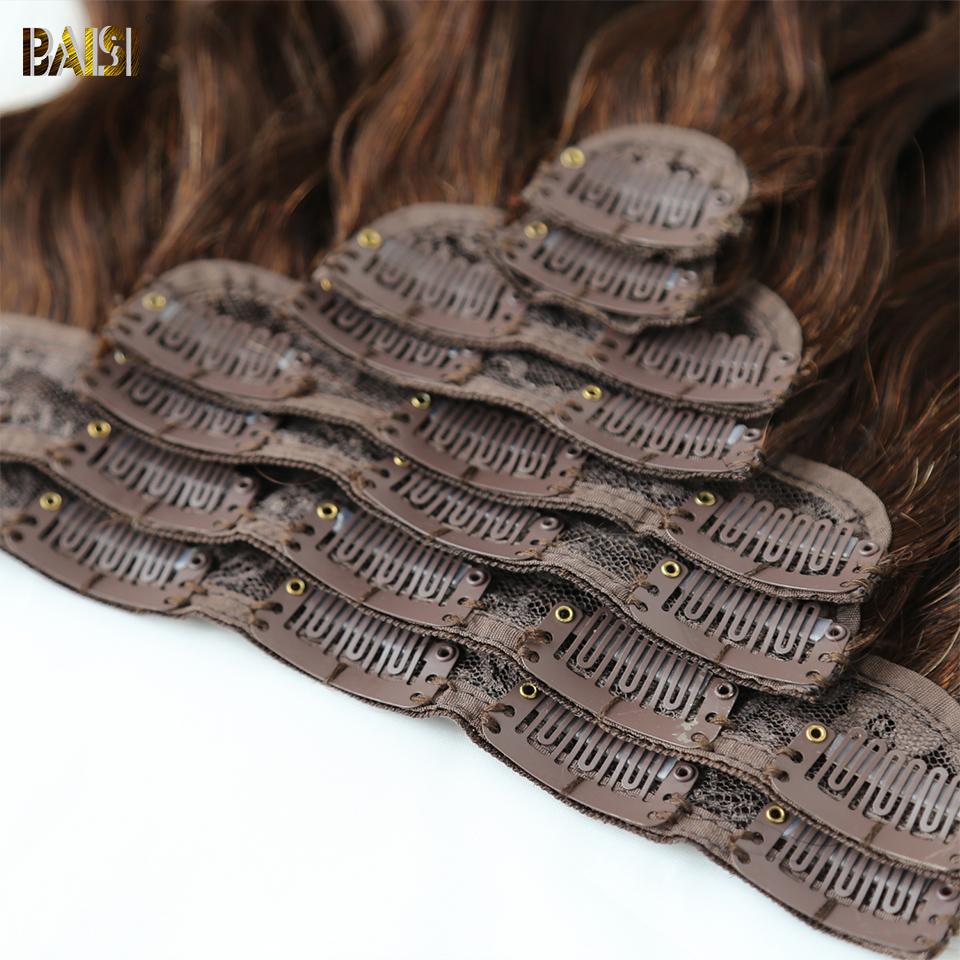 Flash Deal Wavy Clip Ins Hair Extensions F4/4/27# Color