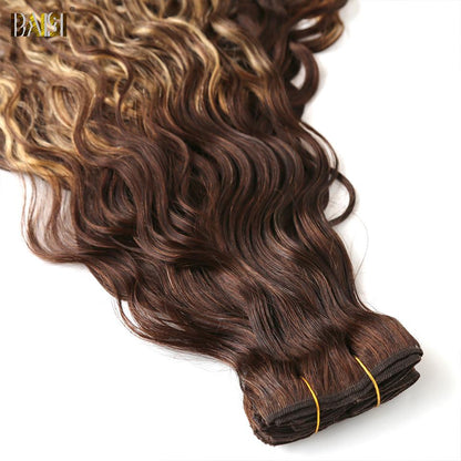 Flash Deal Wavy Clip Ins Hair Extensions F4/4/27# Color