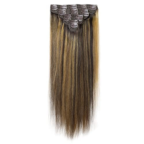 Flash Deal Straight Clip Ins Hair Extensions 1b/30 Color