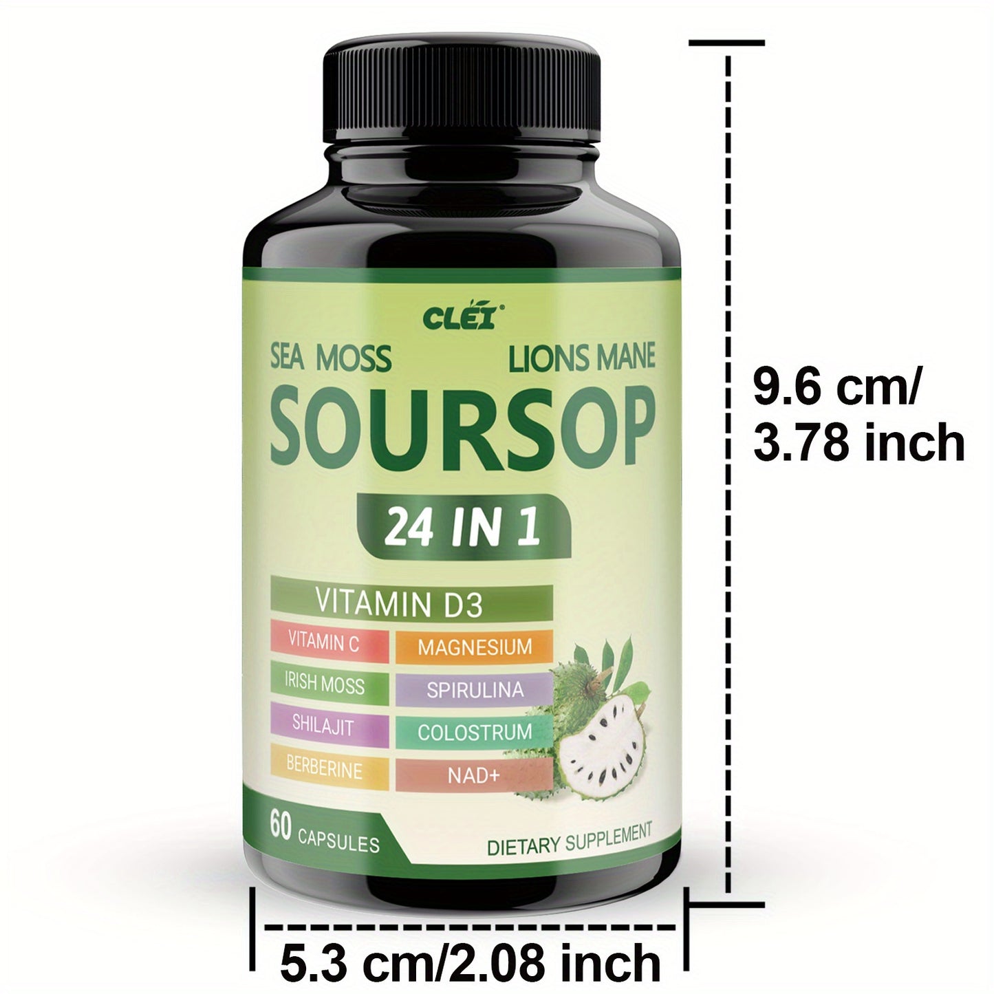 Soursop Graviola Capsules  60 CAPSULES  for Men and Women