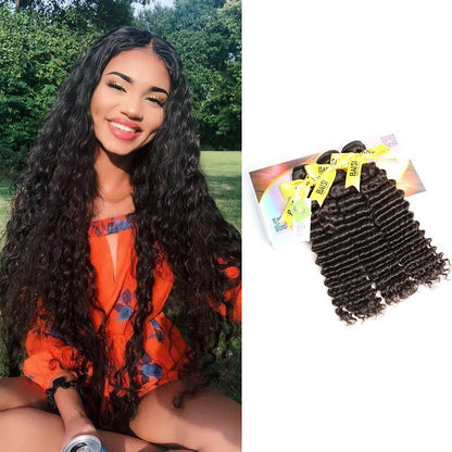 12A Raw Hair Weave Brazilian Virgin Hair Deep Wave