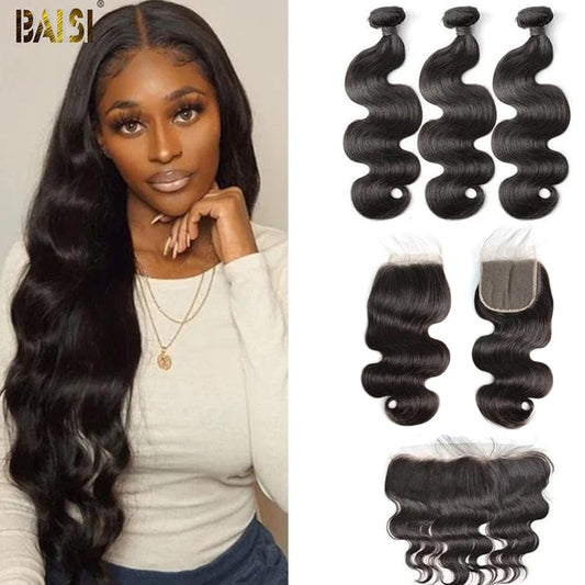 10A Virgin Body Wave Bundles with Closure/Frontal