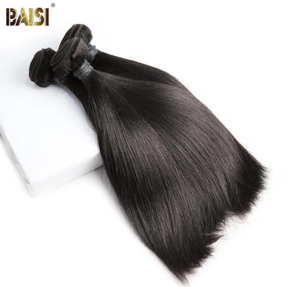 10A Virgin Straight Human Hair Bundles with Closure/Frontal