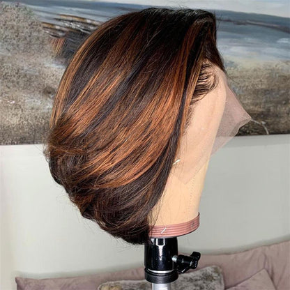 100% Human Hair Sexy Highlight Short Wig