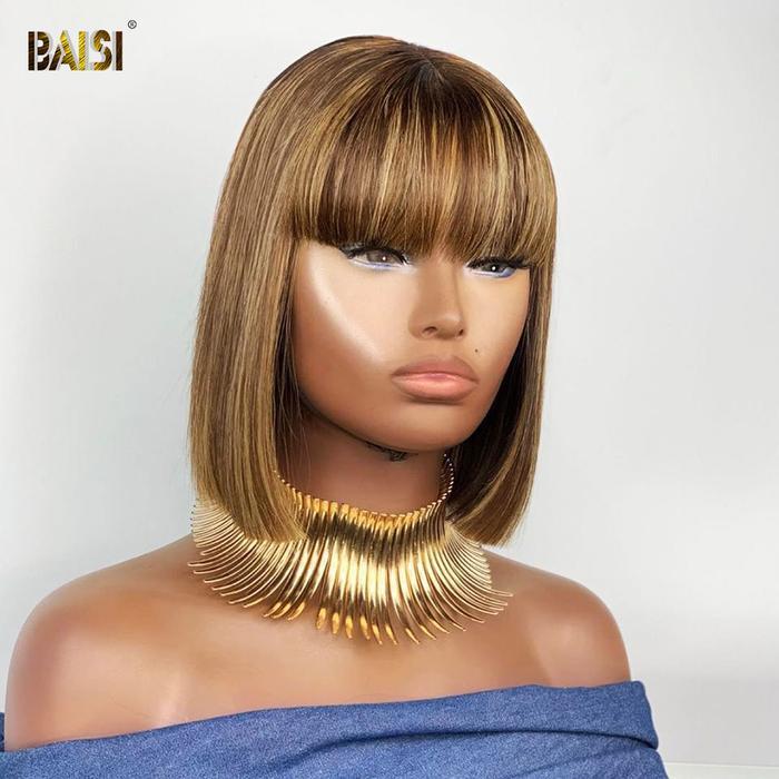 Flash Sale 100% Machine Made Human Hair BOB Wig