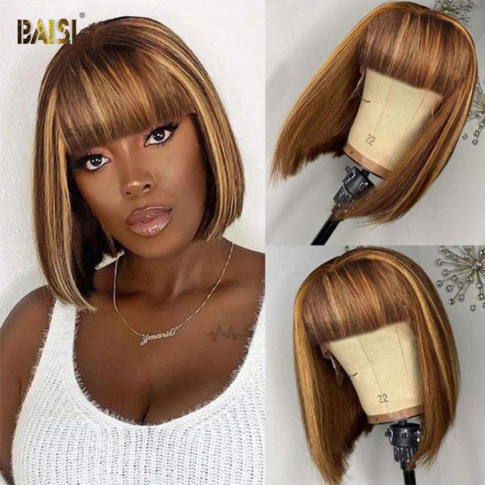 Flash Sale 100% Machine Made Human Hair BOB Wig