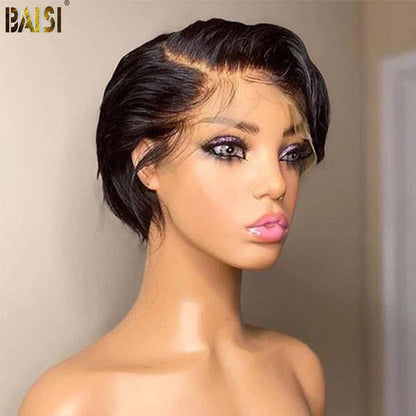 Pixie Cut Wig PrePlucked Hairline 100% Human Hair