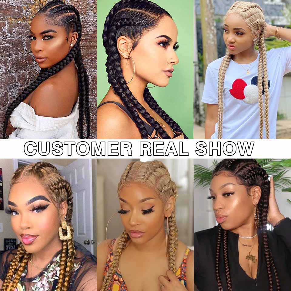 Braided Lace Wig Synthetic Hair