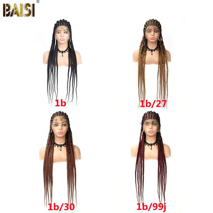 Flash Deal Synthetic Full Head Lace Braided Wig