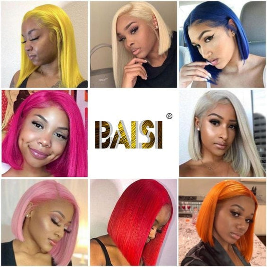 Color Bob Lace Wig Human Hair