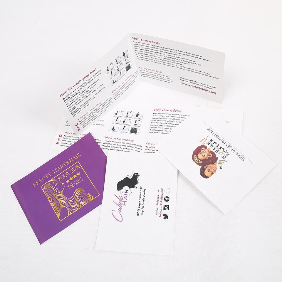 Customized Hair Care Cards 300pcs