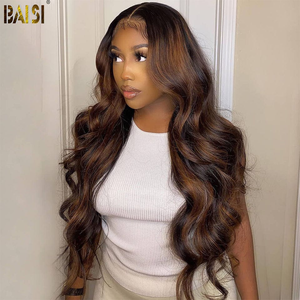 Highlight Piano Color Lace Wavy Wig