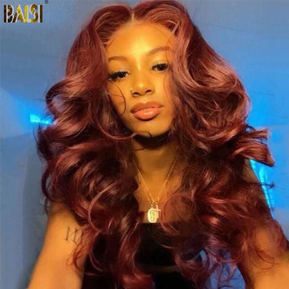 Red Brown Wavy Wig