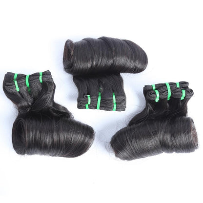 Top Grade Double Drawn 100% Virgin Hair Egg Curl Fumi Hair