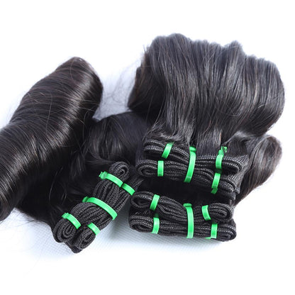 Top Grade Double Drawn 100% Virgin Hair Egg Curl Fumi Hair