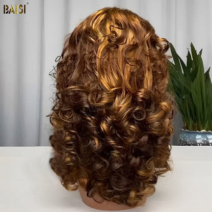 Spring Piano Egg Curl Lace Wig