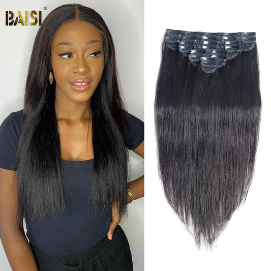 Straight Clip Ins Hair Extensions 8Pcs And 120g/Set