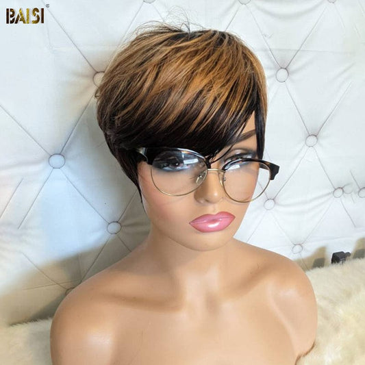 Aba Machine Made Short Cut Wig