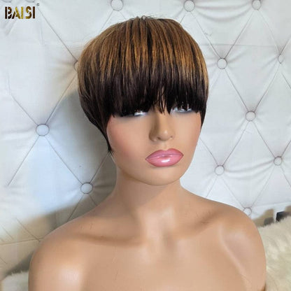 Aba Machine Made Short Cut Wig