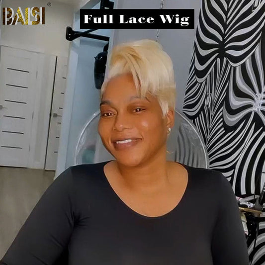 Blonde Sexy  Full Lace Pixie  Wig