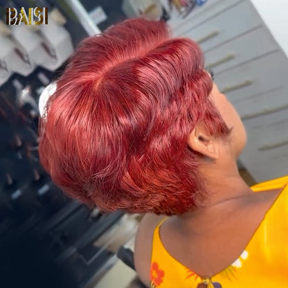 Burgundy Full Lace Short Wig