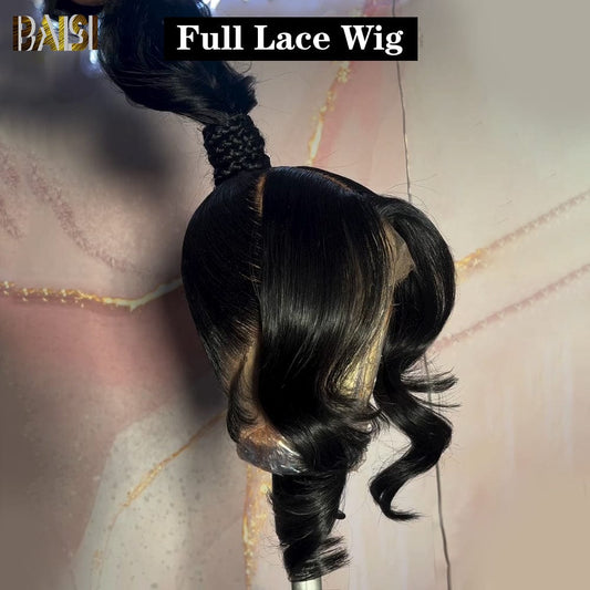 Full Lace Wig With Ponytail