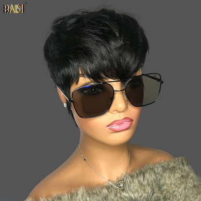 Baisi $39 Wholesale Price Kristen Machine Made Short Cut Wig