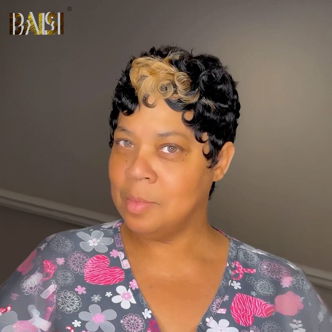 Finger Wave With Honey Blonde Lace Wig