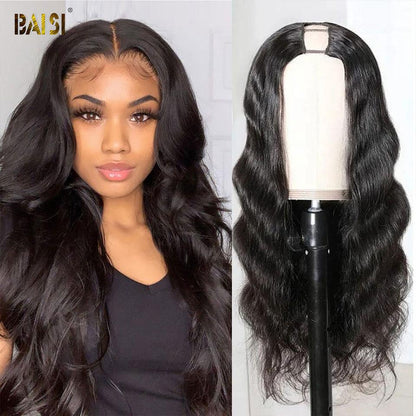 U Part Wig Body Wave 100% Human Hair Wigs