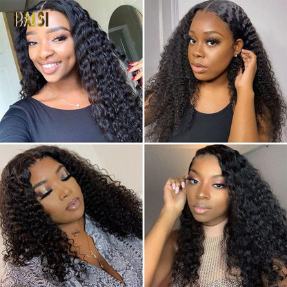 U Part Wig Deep Wave 100% Human Hair Wigs