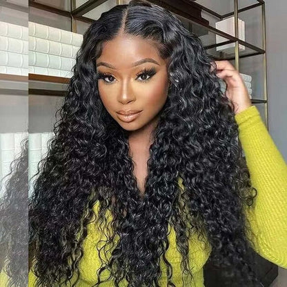 7x5 Pre Everything Glueless Water Wave Wigs Pre Cut 13x5 Lace Human Hair Wigs