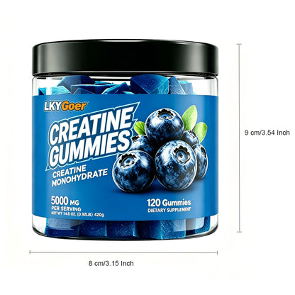 Creatine Monohydrate Gummies Women, Sugar Free, 5000Mg
