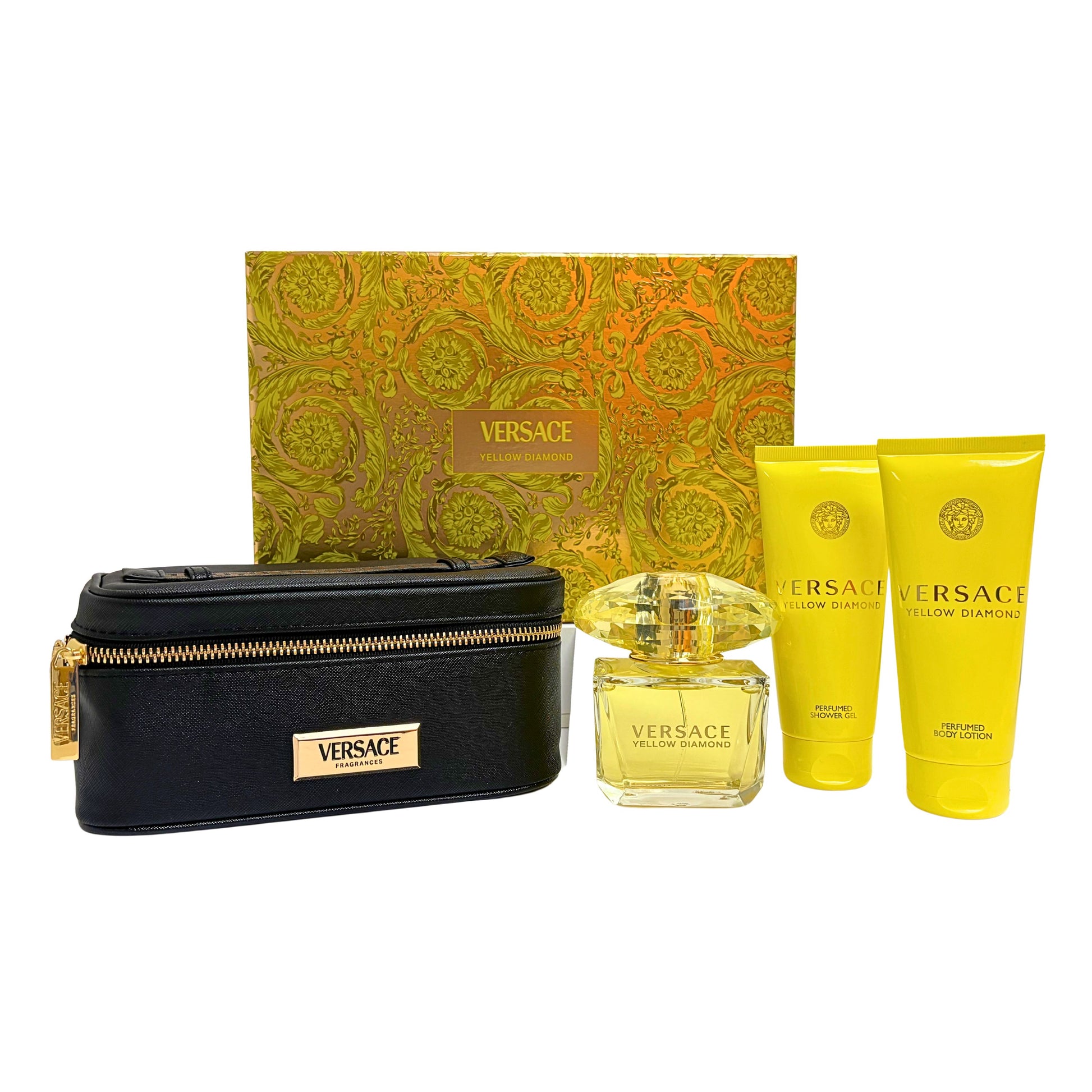 Yellow Diamond By Versace For Women 4 Pc. Gift Set - Healthier Me Beauty, LLC