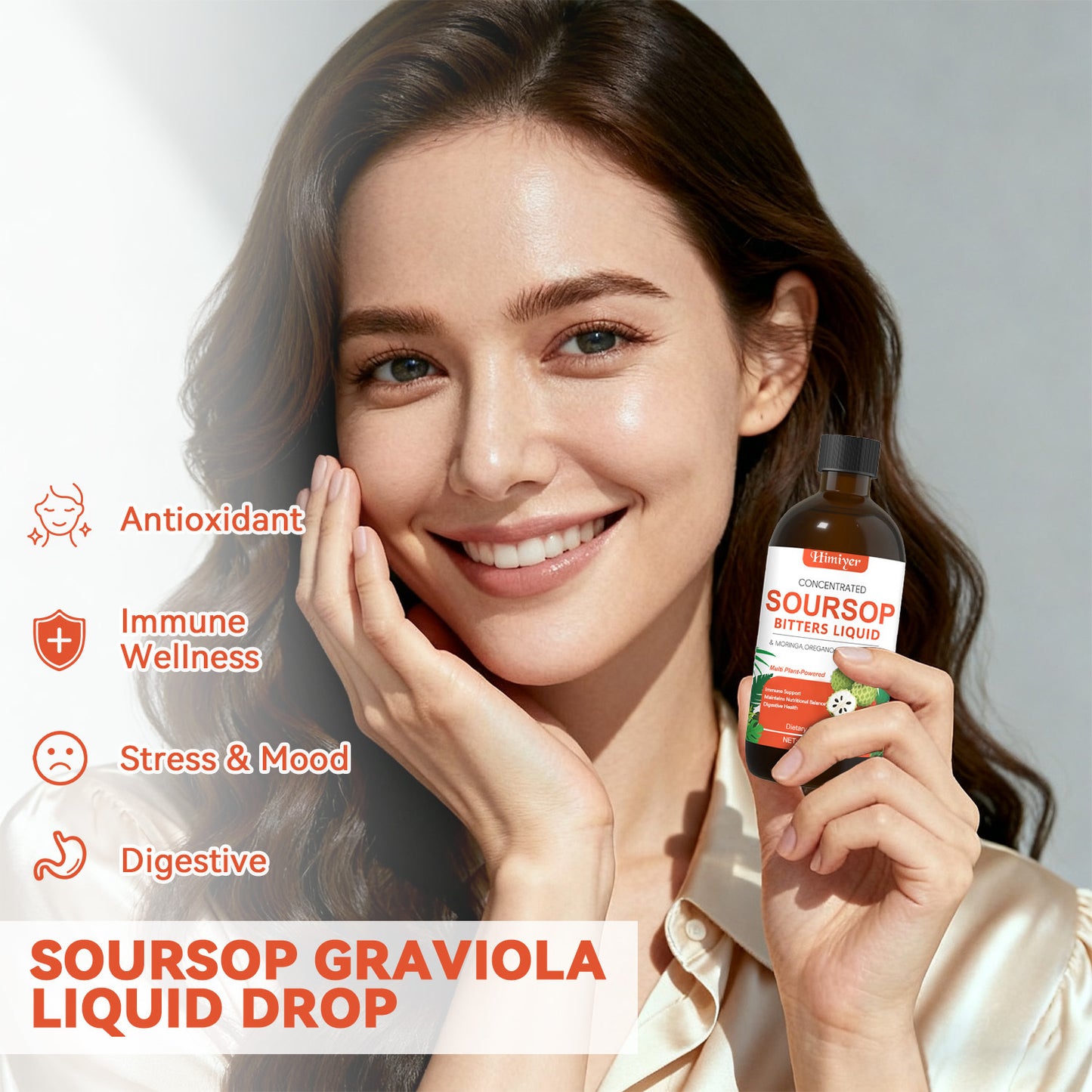 Soursop Bitters Liquid - Herbal Supplement for Gut Health - Healthier Me Beauty, LLC