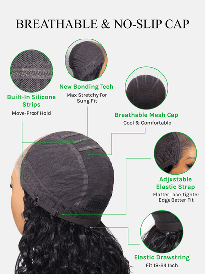 Golden Brown Highlight Water Wave Human Hair
