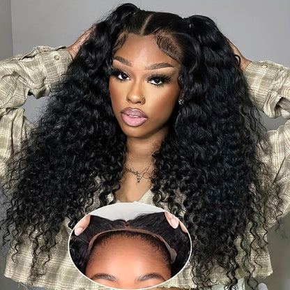 Pre Plucked Pre Cut 7x5 Pre-everything Curly Wigs Human Hair Upgraded Glueless Wig