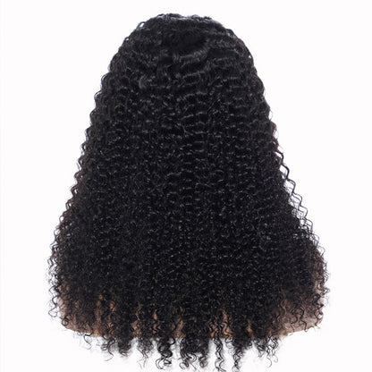 Flash Deal $79.99 18" Curly Headband Wigs Glueless Human Hair Wig