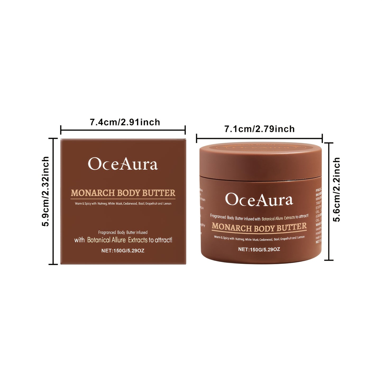Men'S Body Butter, Daily Hydrating Moisture
