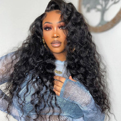 9×6 HD Pre Cut Lace Wigs Pre-Bleached Knots Loose Deep Wave Glueless Wigs