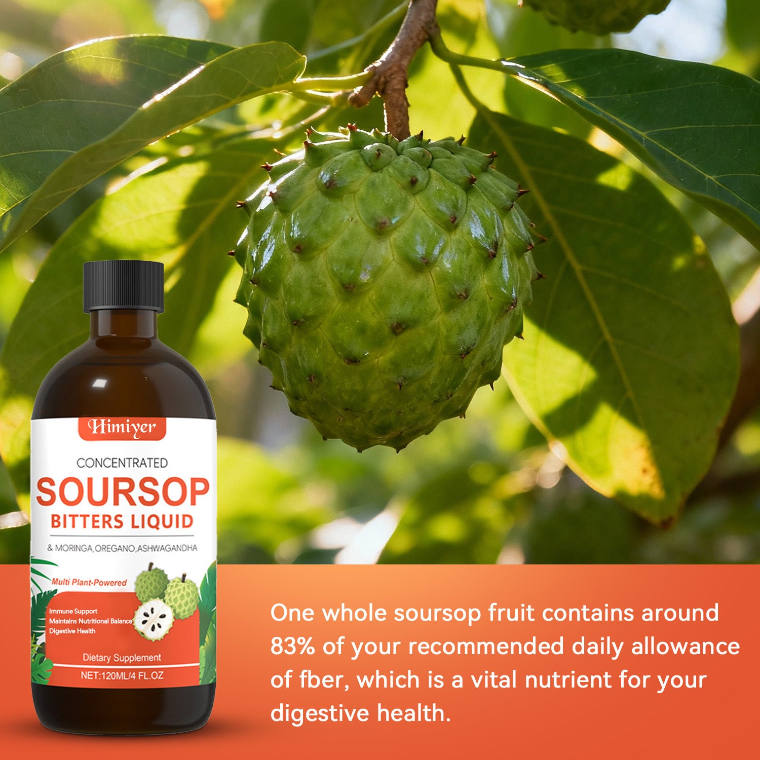 Soursop Bitters Liquid - Herbal Supplement for Gut Health - Healthier Me Beauty, LLC