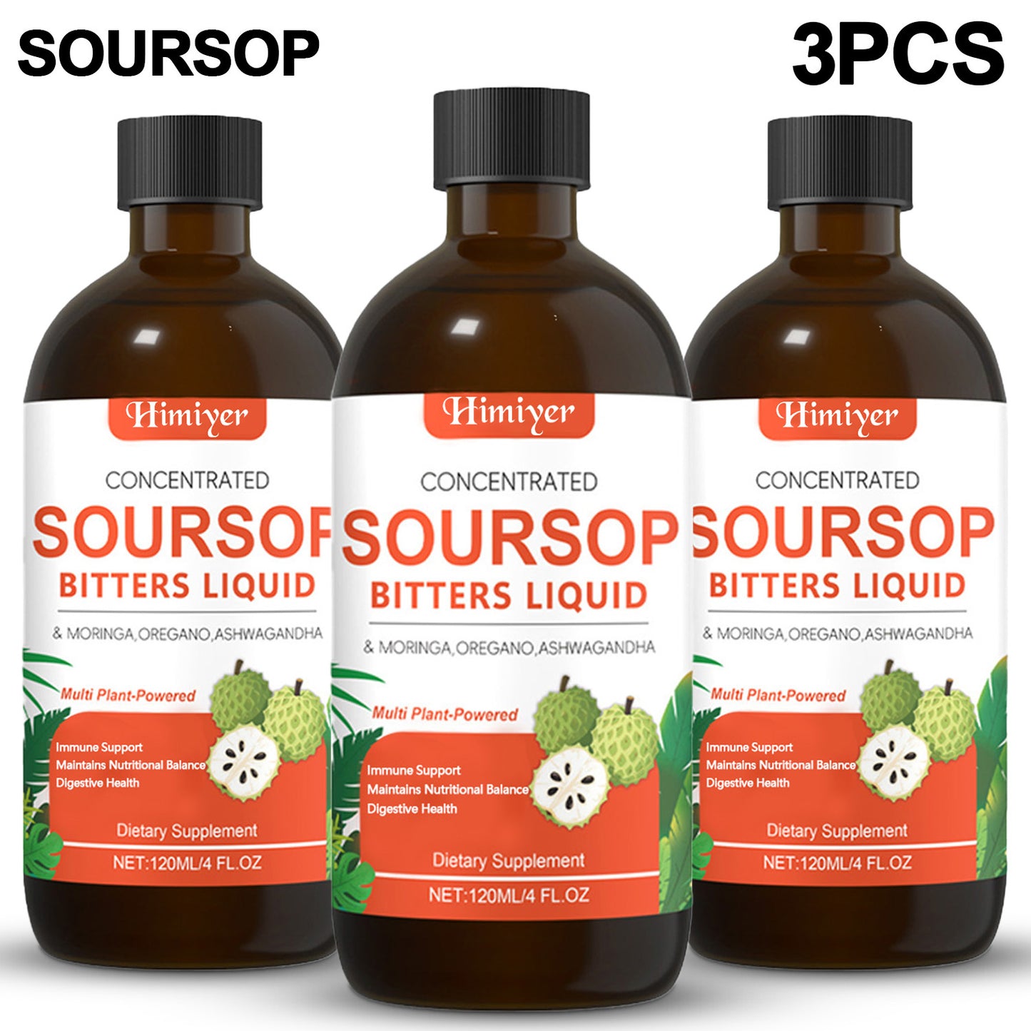 Soursop Bitters Liquid - Herbal Supplement for Gut Health - Healthier Me Beauty, LLC