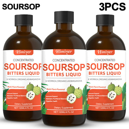 Soursop Bitters Liquid - Herbal Supplement for Gut Health - Healthier Me Beauty, LLC